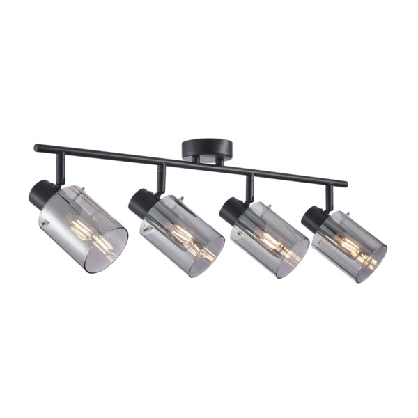 Spotlight Lux Sardo – focused LED spotlight in black