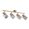 Spotlight Lux Sardo – focused LED spotlight in brass