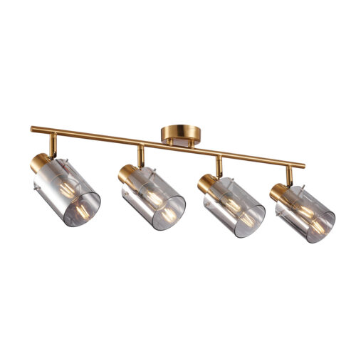 Spotlight Lux Sardo – focused LED spotlight in brass