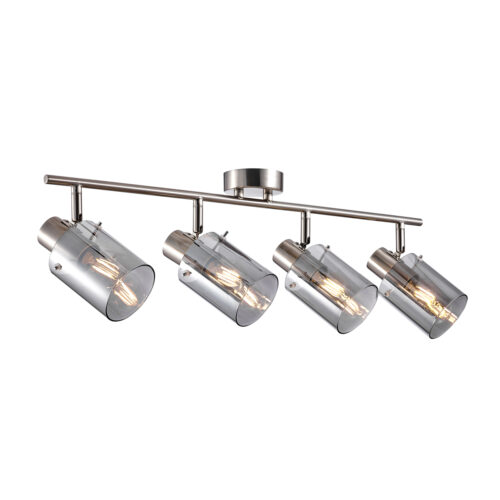 Spotlight Lux Sardo – focused LED spotlight in silver