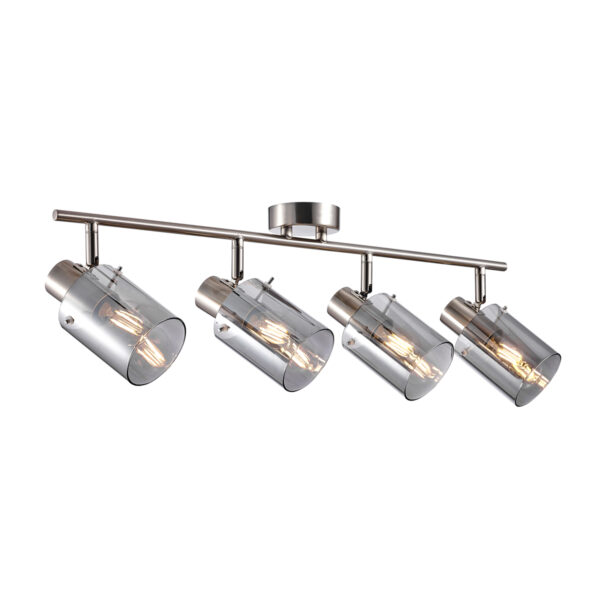 Spotlight Lux Sardo – focused LED spotlight in silver