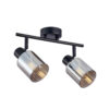 Spotlight Lux Santia – focused LED spotlight in black and steel