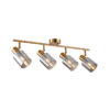 Spotlight Lux Santia – focused LED spotlight in brass and steel