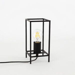 Table lamp Lux Melando – table lamps in matt black and steel