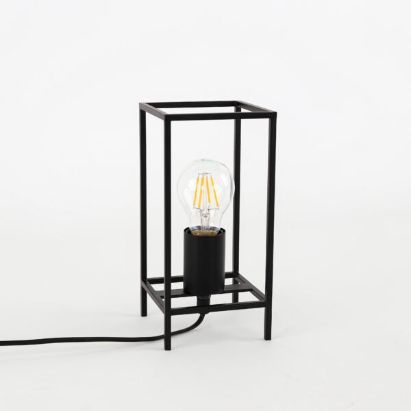 Table lamp Lux Melando – table lamps in matt black and steel