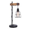 Table lamp Lux Ponte – table lamps in black and wooden