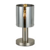 Table lamp Lux Sardo – table lamps in satin nickel and steel