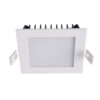 Recessed ceiling light Lux Gobby – minimalist recessed ceiling light in white and aluminum