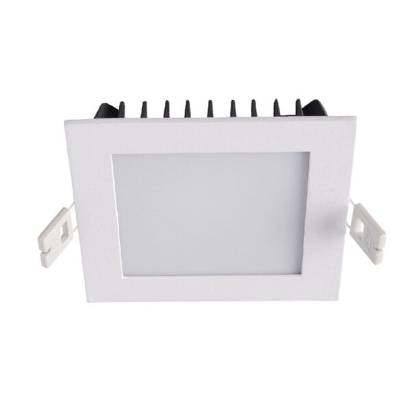 Recessed ceiling light Lux Gobby – minimalist recessed ceiling light in white and aluminum