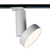 Track light projector Lux Futura White L 4000K – adjustable track lighting in white and aluminum