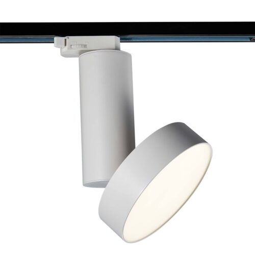 Track light projector Lux Futura White L 4000K – adjustable track lighting in white and aluminum