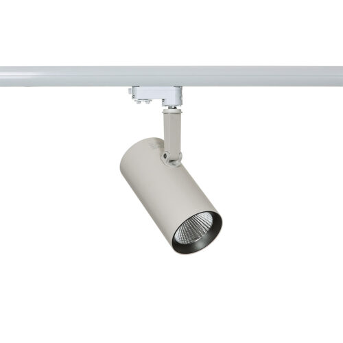 Track light projector Lux Russo M 3000K – adjustable track lighting in white grey and aluminum