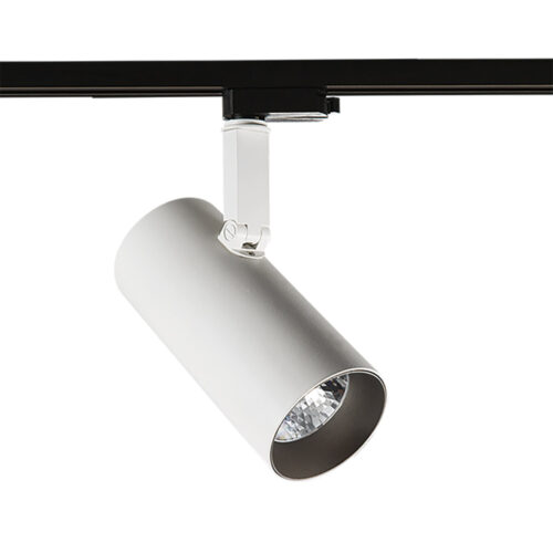 Track light projector Lux Russo M 4000K – adjustable track lighting in white grey and aluminum