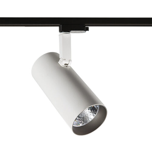 Track light projector Lux Russo L 4000K – adjustable track lighting in white grey and aluminum