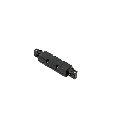 Track lighting accessorie Lux 3 phase - I joint - black – track lighting accessories in black and plastic