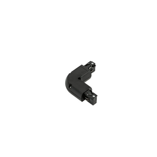 Track lighting accessorie Lux 3 phase - L joint - black – track lighting accessories in black and plastic