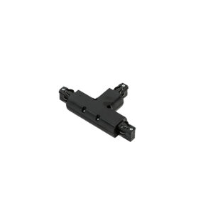 Track lighting accessorie Lux 3 phase - T joint - black – track lighting accessories in black and plastic