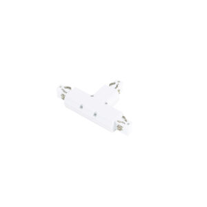 Track lighting accessorie Lux 3 phase - T joint - white – track lighting accessories in white and plastic