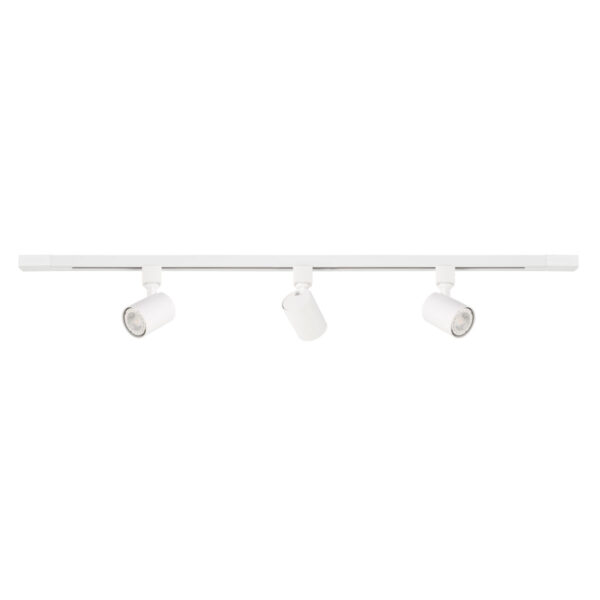 Track light set Lux Lumsi – track light sets in sandy white