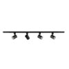 Track light set Lux Lumsi – track light sets in sandblasted black