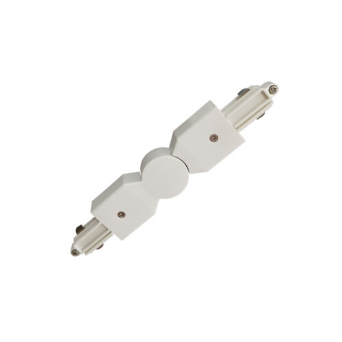 Track lighting accessorie Lux Marvi Connector Angular – track lighting accessories in white and plastic
