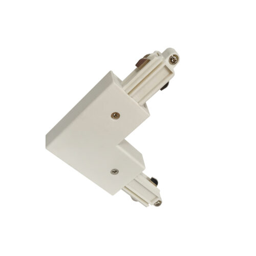 Track lighting accessorie Lux Marvi Connector Type L-Int – track lighting accessories in white and plastic