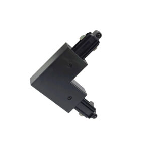 Track lighting accessorie Lux Marvi Connector Type L-Ext – track lighting accessories in black and plastic