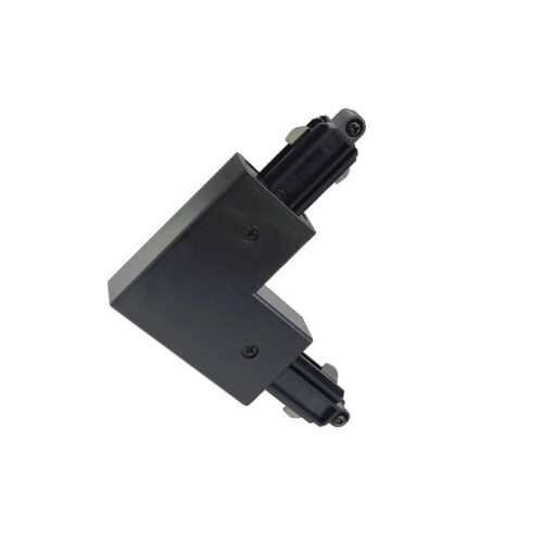 Track lighting accessorie Lux Marvi Connector Type L-Ext – track lighting accessories in black and plastic