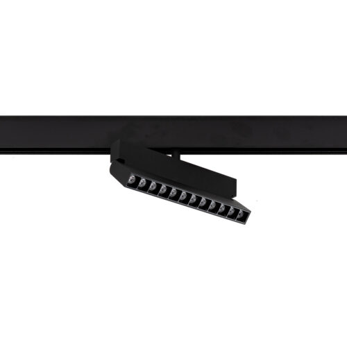 Magnetic rail light Lux Norman Roto 12w – magnetic rail lights in black and aluminum