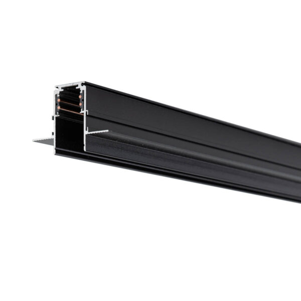 Accessories for track lighting Lux Magnetic Track 2 m Recessed – accessories for track lighting in black and aluminum