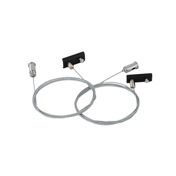Accessories for track lighting Lux Magnetic Track Suspension Kit 2 pc – accessories for track lighting in black and metal