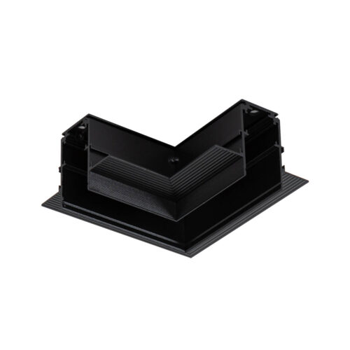 Accessories for track lighting Lux Magnetic Track Connector L Recessed – accessories for track lighting in black and aluminum