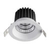 Recessed ceiling light Lux Tengo – minimalist recessed ceiling light in white and aluminum