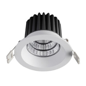 Recessed ceiling light Lux Tengo – minimalist recessed ceiling light in white and aluminum