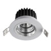 Recessed ceiling light Lux West – minimalist recessed ceiling light in white and aluminum