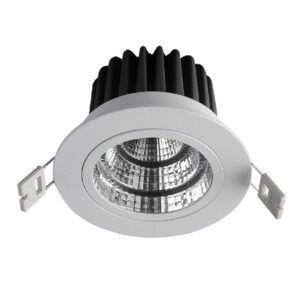 Recessed ceiling light Lux West – minimalist recessed ceiling light in white and aluminum