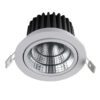 Recessed ceiling light Lux West 15w – minimalist recessed ceiling light in white and aluminum