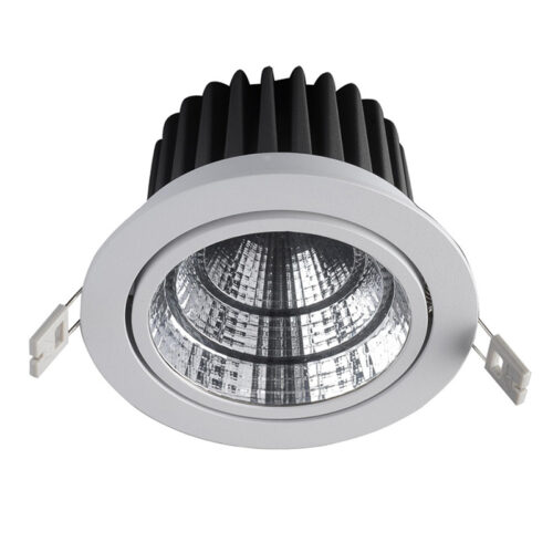 Recessed ceiling light Lux West 15w – minimalist recessed ceiling light in white and aluminum