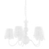 Pendant lamp Lux Arianna – modern pendant lamp in white and metal
