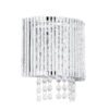 Wall lamp Lux Anabella – LED wall lamp in silver and metal alloy