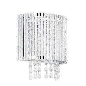 Wall lamp Lux Anabella – LED wall lamp in silver and metal alloy
