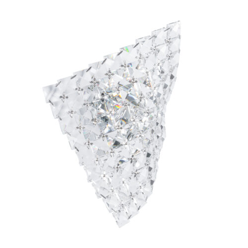 Wall lamp Lux Scarve – LED wall lamp in chrome and metal alloy