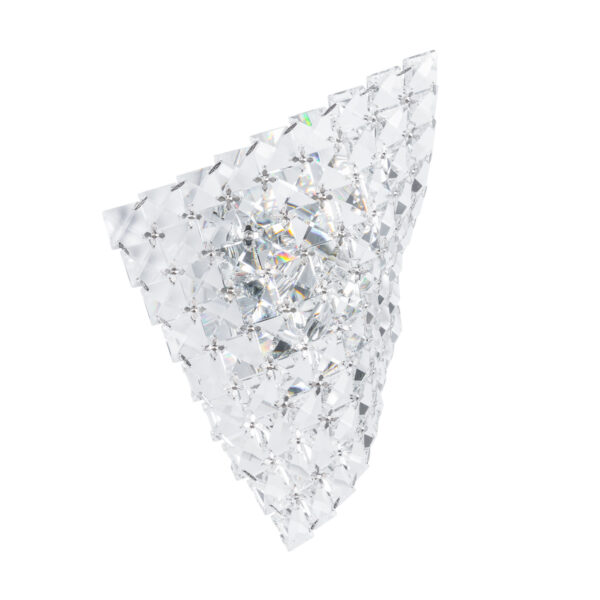Wall lamp Lux Scarve – LED wall lamp in chrome and metal alloy