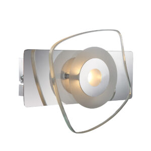Wall lamp Lux Bill – LED wall lamp in chrome and metal