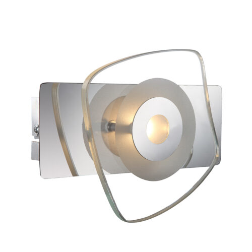 Wall lamp Lux Bill – LED wall lamp in chrome and metal