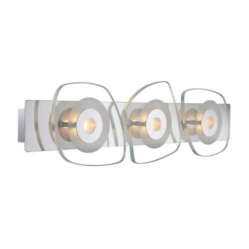 Wall lamp Lux Bill – LED wall lamp in chrome and metal