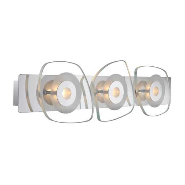 Wall lamp Lux Bill – LED wall lamp in chrome and metal