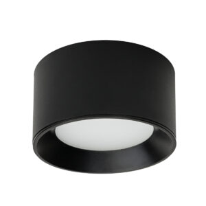 Surface mounted ceiling light Lux Sirius 8w – surface mounted ceiling lights in black and plastic