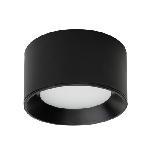 Surface mounted ceiling light Lux Sirius 8w – surface mounted ceiling lights in black and plastic