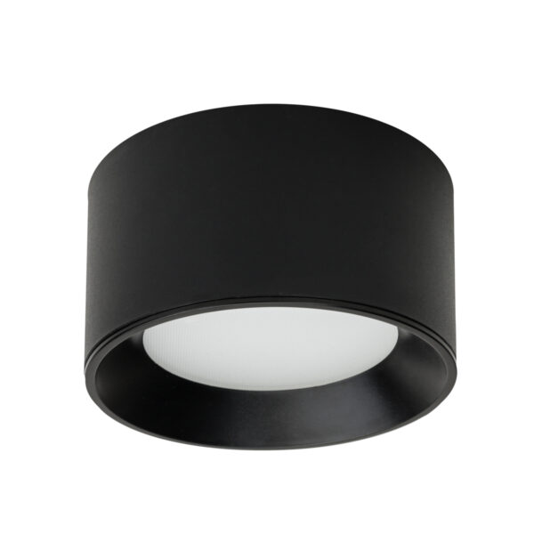 Surface mounted ceiling light Lux Sirius 8w – surface mounted ceiling lights in black and plastic